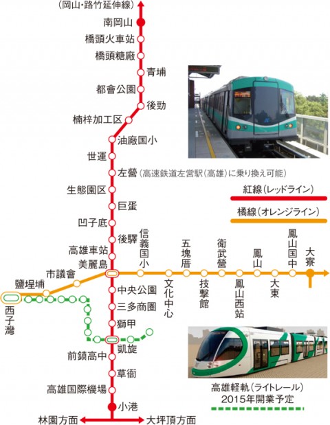 MRT・ライトレール路線図