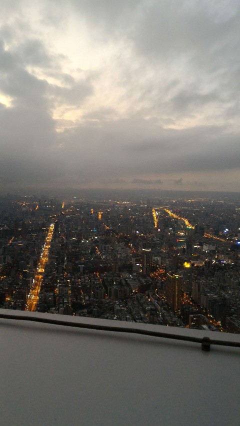 台北101　91階からの景色