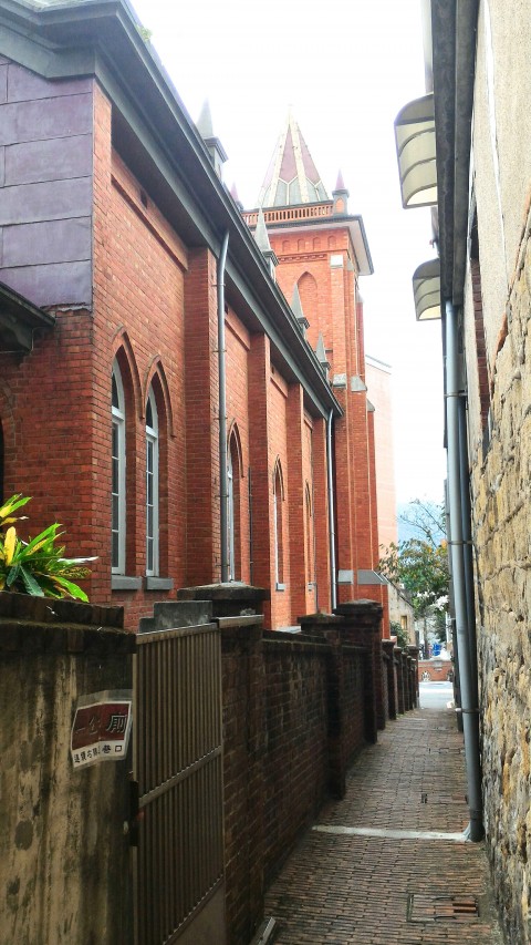 淡水教会横の道