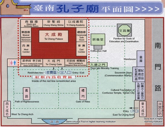 台南孔子廟平面図