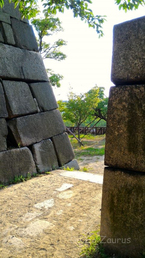 大阪城本丸北西側の隠し曲輪出入り口