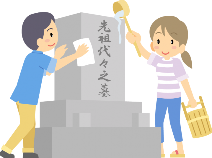 お墓掃除