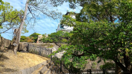 西の丸庭園から天守閣