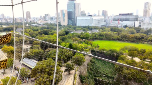 大阪城天守閣展望台からの風景２