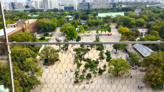 大阪城天守閣展望台からの風景３