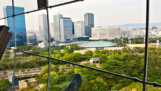 大阪城天守閣展望台からの風景４