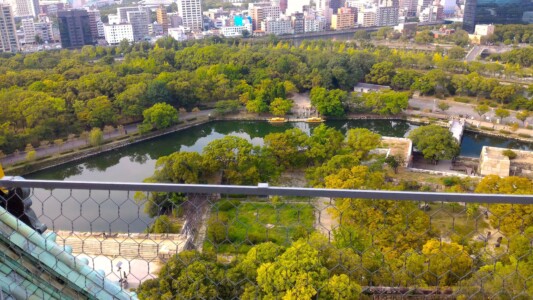 大阪城天守閣展望台からの風景５