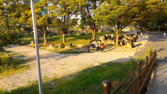 大阪城本丸北側 刻印石広場